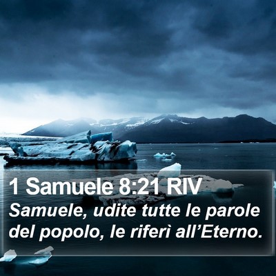 1 Samuele 8:21 RIV Bible Verse Image