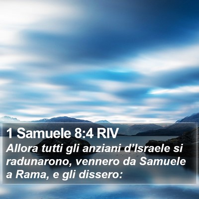 1 Samuele 8:4 RIV Bible Verse Image