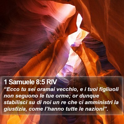 1 Samuele 8:5 RIV Bible Verse Image