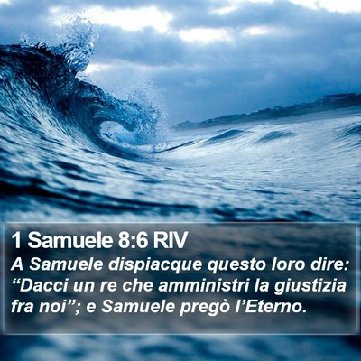 1 Samuele 8:6 RIV Bible Verse Image