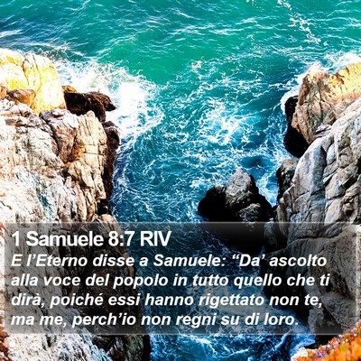 1 Samuele 8:7 RIV Bible Verse Image