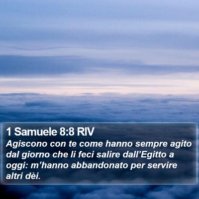 1 Samuele 8:8 RIV Bible Verse Image