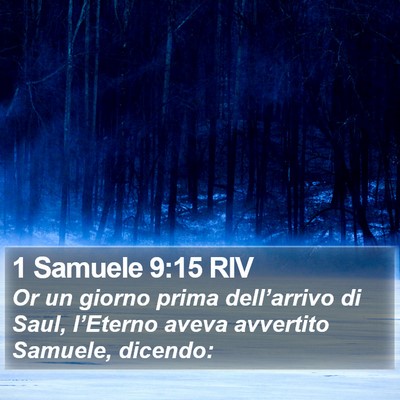 1 Samuele 9:15 RIV Bible Verse Image