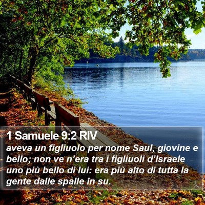 1 Samuele 9:2 RIV Bible Verse Image