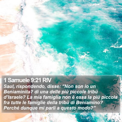 1 Samuele 9:21 RIV Bible Verse Image