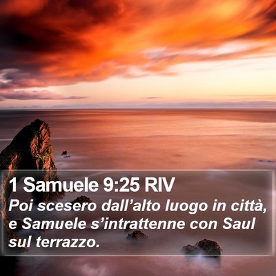 1 Samuele 9:25 RIV Bible Verse Image