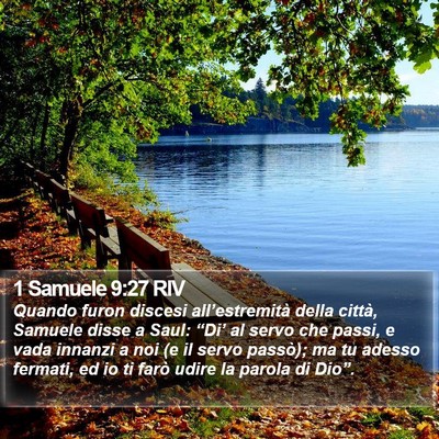 1 Samuele 9:27 RIV Bible Verse Image