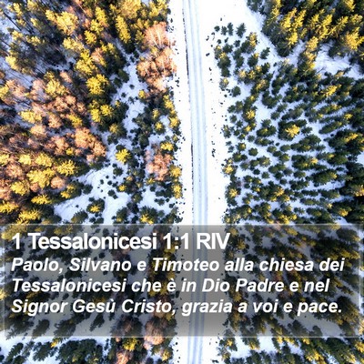 1 Tessalonicesi 1:1 RIV Bible Verse Image