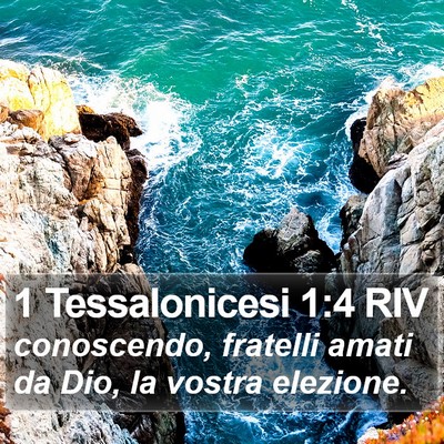 1 Tessalonicesi 1:4 RIV Bible Verse Image