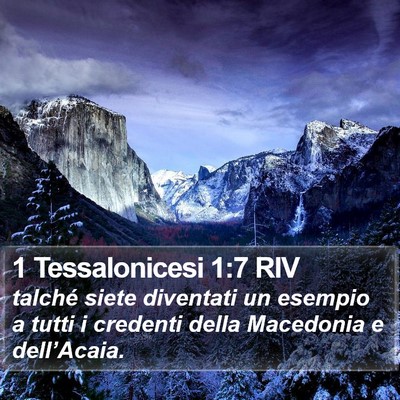 1 Tessalonicesi 1:7 RIV Bible Verse Image