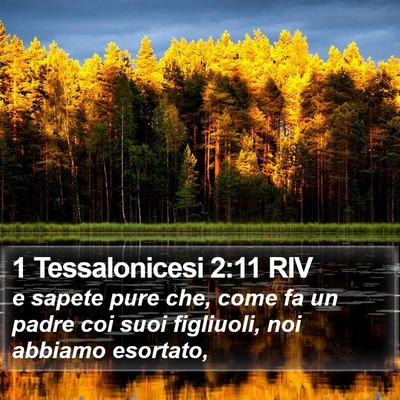 1 Tessalonicesi 2:11 RIV Bible Verse Image