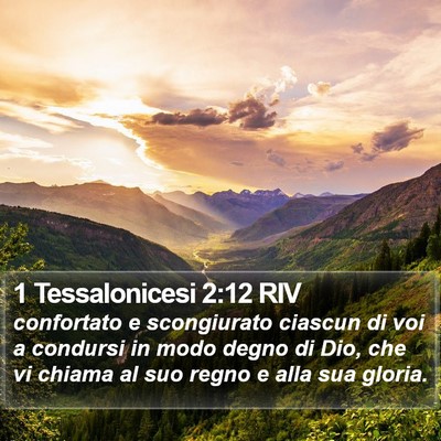1 Tessalonicesi 2:12 RIV Bible Verse Image