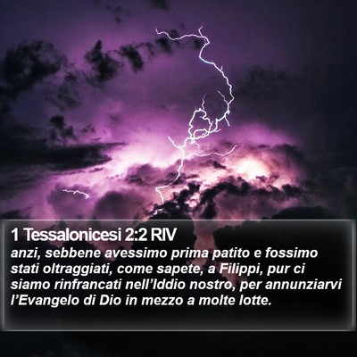1 Tessalonicesi 2:2 RIV Bible Verse Image