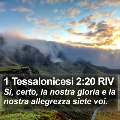 1 Tessalonicesi 2:20 RIV Bible Verse Image
