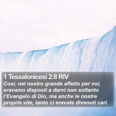 1 Tessalonicesi 2:8 RIV Bible Verse Image