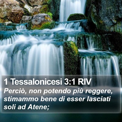 1 Tessalonicesi 3:1 RIV Bible Verse Image