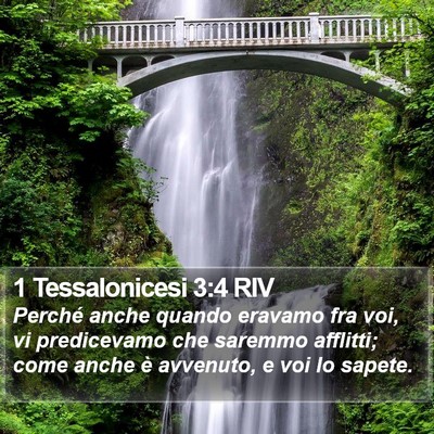 1 Tessalonicesi 3:4 RIV Bible Verse Image