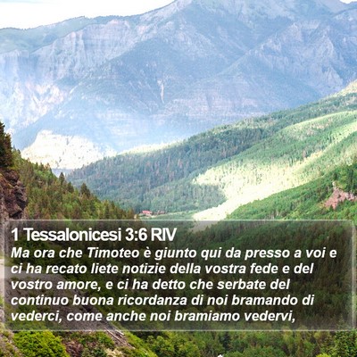 1 Tessalonicesi 3:6 RIV Bible Verse Image