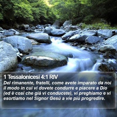 1 Tessalonicesi 4:1 RIV Bible Verse Image
