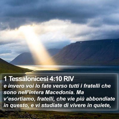 1 Tessalonicesi 4:10 RIV Bible Verse Image