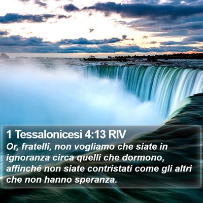 1 Tessalonicesi 4:13 RIV Bible Verse Image