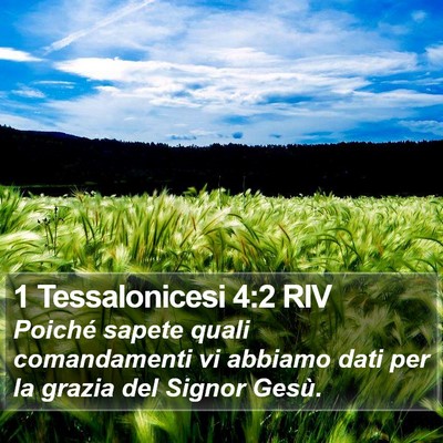 1 Tessalonicesi 4:2 RIV Bible Verse Image