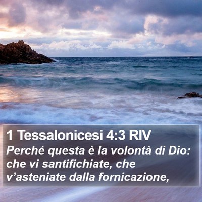 1 Tessalonicesi 4:3 RIV Bible Verse Image