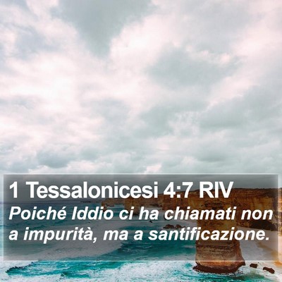1 Tessalonicesi 4:7 RIV Bible Verse Image