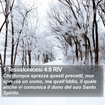 1 Tessalonicesi 4:8 RIV Bible Verse Image