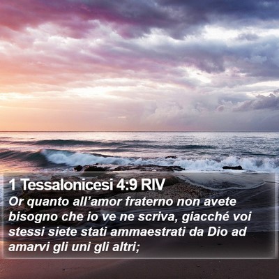 1 Tessalonicesi 4:9 RIV Bible Verse Image