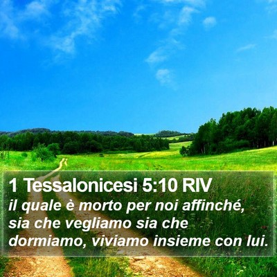 1 Tessalonicesi 5:10 RIV Bible Verse Image