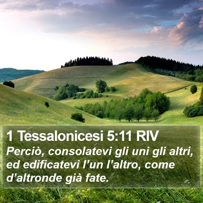 1 Tessalonicesi 5:11 RIV Bible Verse Image