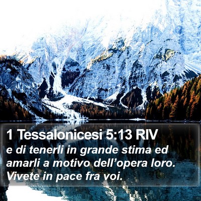 1 Tessalonicesi 5:13 RIV Bible Verse Image