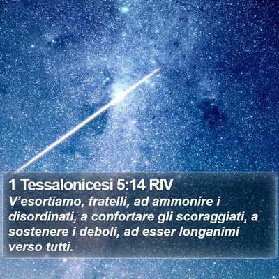 1 Tessalonicesi 5:14 RIV Bible Verse Image