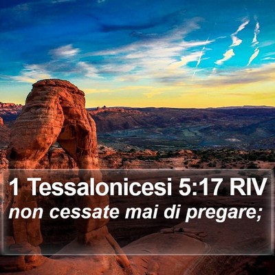 1 Tessalonicesi 5:17 RIV Bible Verse Image