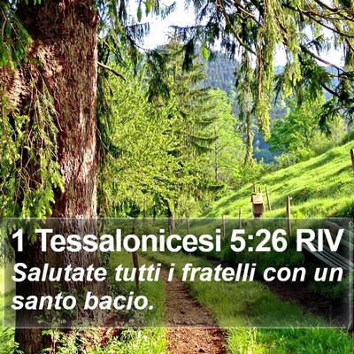 1 Tessalonicesi 5:26 RIV Bible Verse Image