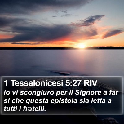 1 Tessalonicesi 5:27 RIV Bible Verse Image
