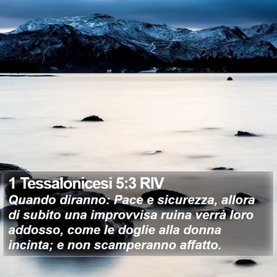 1 Tessalonicesi 5:3 RIV Bible Verse Image