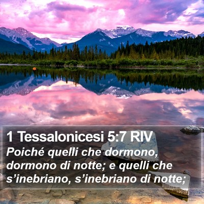 1 Tessalonicesi 5:7 RIV Bible Verse Image