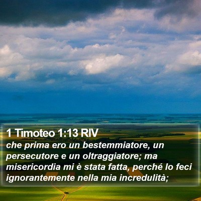 1 Timoteo 1:13 RIV Bible Verse Image