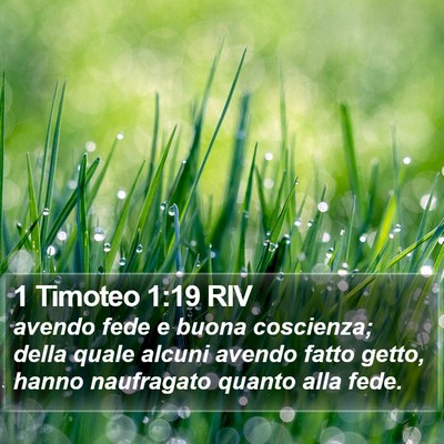 1 Timoteo 1:19 RIV Bible Verse Image