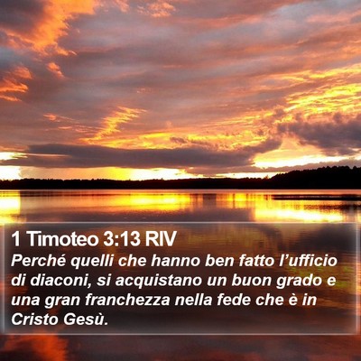 1 Timoteo 3:13 RIV Bible Verse Image