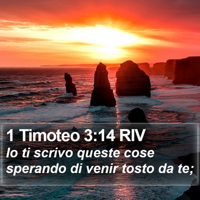 1 Timoteo 3:14 RIV Bible Verse Image