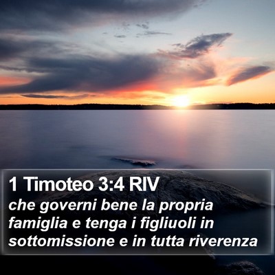 1 Timoteo 3:4 RIV Bible Verse Image