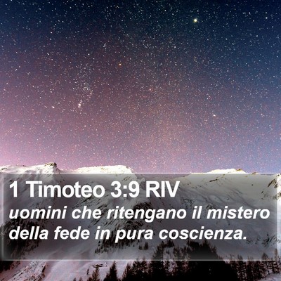 1 Timoteo 3:9 RIV Bible Verse Image