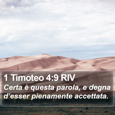 1 Timoteo 4:9 RIV Bible Verse Image