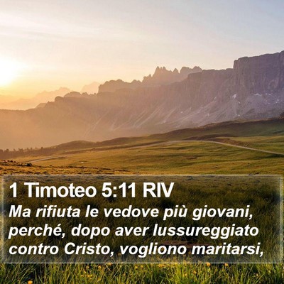 1 Timoteo 5:11 RIV Bible Verse Image