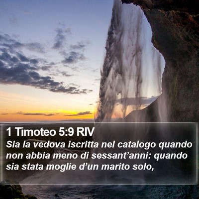 1 Timoteo 5:9 RIV Bible Verse Image
