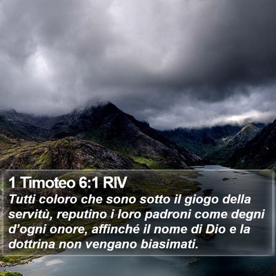 1 Timoteo 6:1 RIV Bible Verse Image