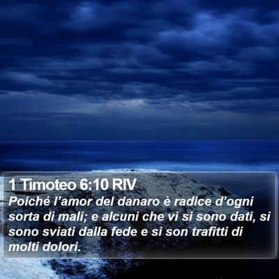 1 Timoteo 6:10 RIV Bible Verse Image